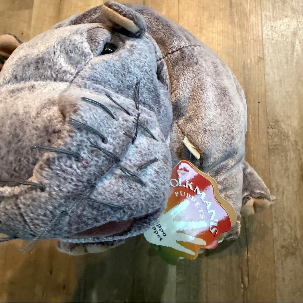 NWT Folkmanis Hippo Hand Puppet - Picture 2 of 13